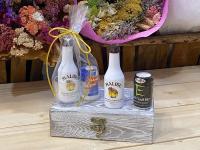 Lote de 10 Miniaturas de Bebida en Chupito de Cristal y Bote de Caramelos en Bolsa de Regalo con Lazo - Regalos Originales para Invitados de Boda, Aniversarios, Comuniones, Bautizos, Cumpleaños y Despedidas de Soltero/Soltera - details 5