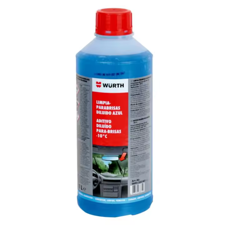 LIMPIADOR DE PARABRISAS 1L CON PROTECCIÓN ANTICONGELANTE DE HASTA -10 °C Würth - 1