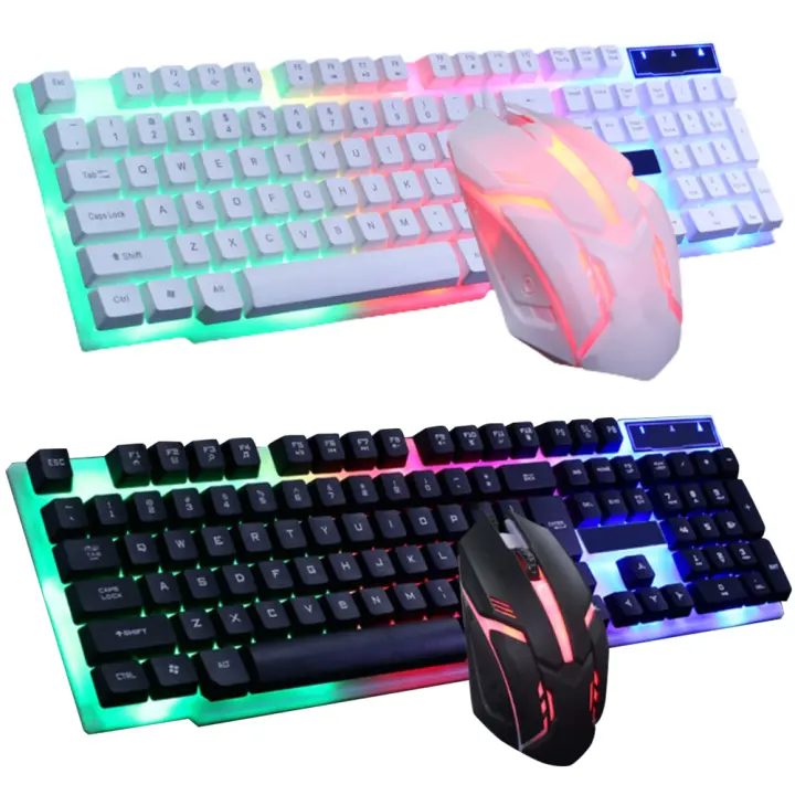 SSITO - Pack Teclado y Ratón USB Retroiluminado con LED - 1