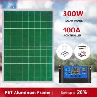 Kit De Panel Solar 300W 18V PET Marco De Aluminio Monocrystalline Recargable Portátil Para Uso Exterior Banco De Energía Para Móvil - details 0