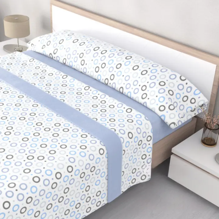KYTZIAS - Juego de Sábanas Pirineo tacto Extrasuave. Juego de cama 3 Piezas Microfibra. Sábanas de Invierno. Ropa de cama lisa y suave. Estampados modernos para cama de 90, 105, 135 y 150 cm. Juego de Cama Caliente y Suave. Sábanas Pirineo. - 1