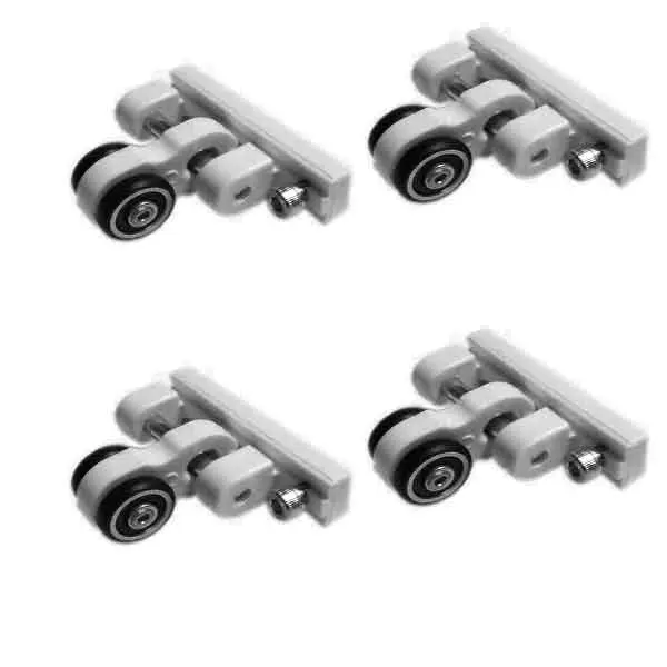 Set de 4 Poleas Móviles Gaviota para Desplazamiento de Toldo Plano o de Palilleria - Rodamiento de Bolas - Blancas - 1