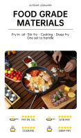 Juego De Cocina Para Camping Portátil Y Ligero Equipamiento De Picnic Al Aire Libre Con Olla Y Utensilios De Acero Inoxidable - details 1