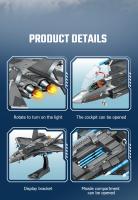 SEMBO Avión De Combate Basado En Portaviones Kit De Construcción De Bloques Para Niños Modelos Militares De Avión Armatos Juguetes Regalos - details 17