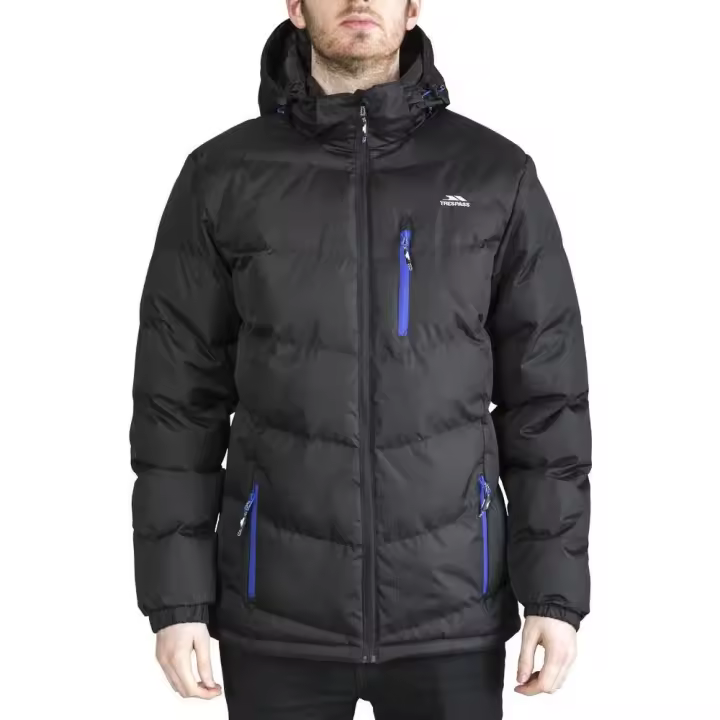 Trespass Chaqueta Blustery Negro Hombre Chaquetas - 1