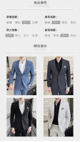 Traje De Boda Para Hombre 2025 Moda Elegante Conjunto De Dos Piezas Ajustado M-4XL Pantalones De Banquete Todo En Uno - details 3
