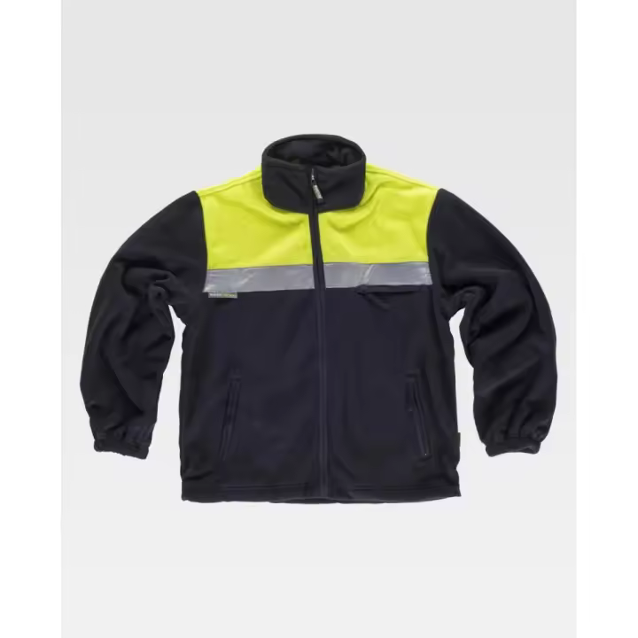 Chaqueta Polar Alta Visibilidad Colores Fluorescentes para Trabajadores Industriales - 1