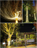 Cadena De Luces Solares Con 100/200 LED Para Exteriores Impermeable Con 8 Modos Luz De Navidad Para Árbol Bodas Y Fiestas Decoración - details 10