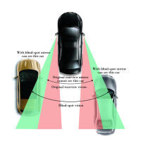 Espejo Retrovisor Auxiliar De Ancho Ángulo Ajustable 360 Grados Alta Calidad Para Estacionamiento Y Visión Trasera - details 3