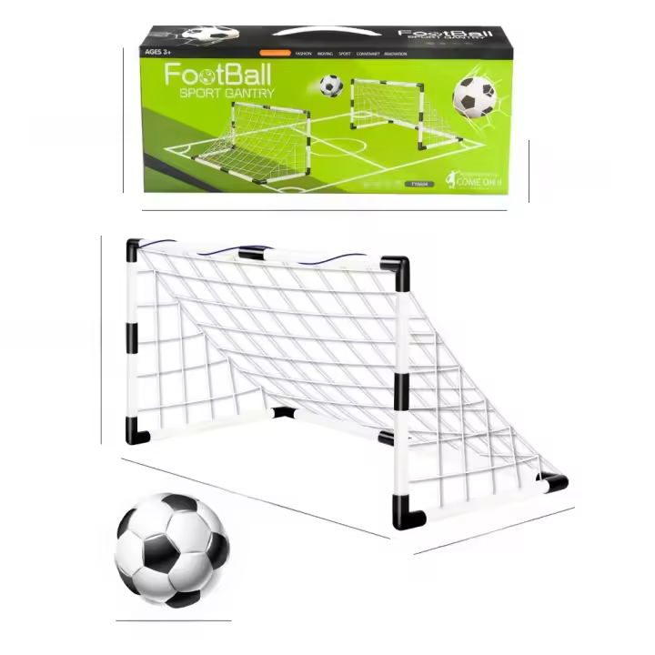 Puerta De Fútbol Para Niños Juguetes Deportivos Plegables Con Bomba Y Bola Meta Portátil De Fútbol Para Entrenamiento Al Aire Libre - 1