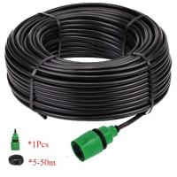 Juego De Riega Jardín DIY Con Tubo De PVC 5-50m 4/7mm Micro Riego Con Reguladores Ajustables Y Herramienta De Agujero - details 0