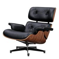 TY323 XL Classic Recliner Light Walnut Armchair Black Cowhide Black Big Head Foot Swivel Deck Chair Furniture Lunch Break Cha Ergonomic Design Office Lunch Break Chair Living Room Comfort Lounge Chair Genuine Top Layer Cowhide Aluminum Alloy Big Head Feet - details 8