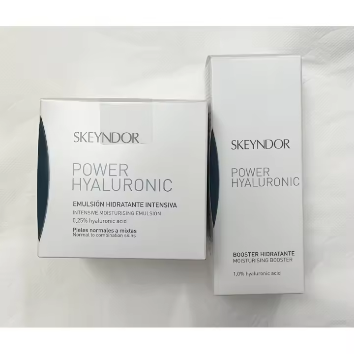 Skeyndor Power Hyaluronic Emulsion hidratante intensiva pieles normales a mixtas 50ml + Power hyaluronic Booster hidratante 30ml todo tipo de piel - 1