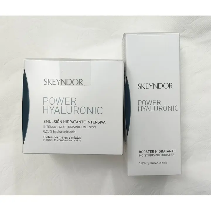 Skeyndor Power Hyaluronic Emulsion hidratante intensiva pieles normales a mixtas 50ml + Power hyaluronic Booster hidratante 30ml todo tipo de piel - 1