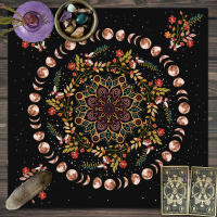Mantel De Tela Para Cartas De Tarot Flor De Luna 1PC Matriz De Mesa Para Brujería Y Astrología Decorativa De Poliéster/Celulosa - details 6