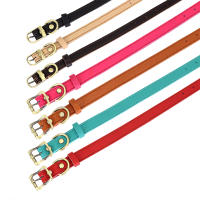Collar De Cuero Genuino Para Perros Ajustable Collar De Mascota Real Suave Para Pequeños Chihuahuas Suministros Para Mascotas - details 14