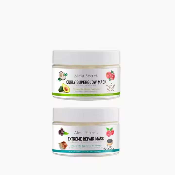 Pack 2 Mascarilla Capilar - Curly & Extreme Hair Pack - Alma Secret - Un pack ideal para cuidar los cabellos rizados u ondulados. - 1