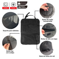 Bolsa Organizadora para Asiento de Coche con Bandejita,Múltiples Bolsillos, Fácil de Instalar y Óptimo Espacio de Almacenamiento - details 3