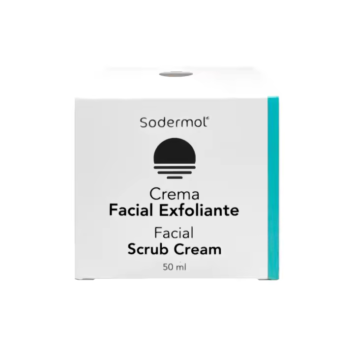 Exfoliante Facial con Ácido Hialurónico y Semilla de Albaricoque - Renueva, Rehidrata y Exfolia Sodermol - 1