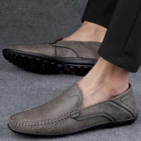 Zapatos Casuales Para Hombre De Cuero Legítimo Lujo Italiano Mocasines Hechos a Mano Transpirables Botines Slip-On Talla Grande - details 16