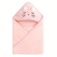 Toalla de baño de lana de Coral para bebé, albornoz, camisón, edredón envuelto, absorbente, rápido, suave, Unisex, 1 pieza - details 9