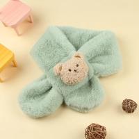 Bufanda De Peluche Oso Para Bebés Niños Y Niñas Niños Caliente Neckerchief Estilo Coreano Color Sólido Diversión De Invierno - details 4