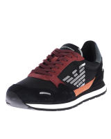 Emporio Armani Zapatillas Zapatos de Cuero Hombre Negro Azul X4X215 XL200 R152 - details 0