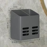 Estante De Ducha Para Cosméticos Y Toallitas Almacenamiento Colgante En La Pared Soporte Para Pasta De Dientes Y Cepillo De Dientes - details 1
