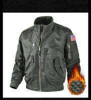 Chaqueta De Piloto MA-1 Para Hombre Estilo Militar Con Estampado De Camuflaje Chaqueta De Béisbol Gruesa De Algodón Para Otoño E Invierno Cierre De Cremallera - details 12