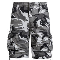 Shorts Tácticos Para Hombre Camuflaje Joggers Casual Deportivo Medio Pantalón Bolsillos Algodón Transpirable Cargo Shorts - details 5