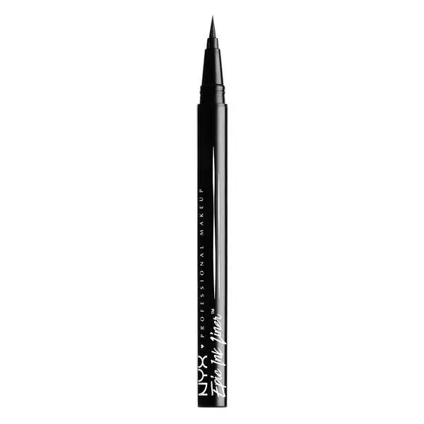 NYX Professional MakeUp | Eyeliner Waterproof Epic Ink Liner: Crea delineados duraderos y audaces con este eyeliner waterproof, imprescindible para resaltar tus ojos en tu look de belleza. Obtén delineados intensos que se mantendrán impecables. - 1