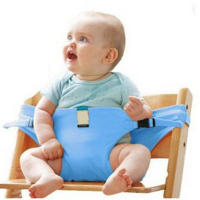 Silla De Bebé Plegable Alta Con Correa Portátil Para Niños Asiento De Comer Y Baño Lavable Con Cinturón De Seguridad Para Viajes - details 7