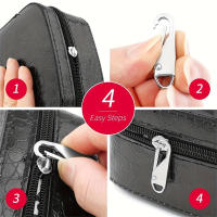 Kit De Reparación Instantánea Para Cremalleras Metálicas 10PCS Deslizador De Cremallera Desmontable Para Costura DIY Ropa Maletas Bolos Universal - details 4