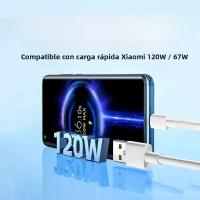 Cargador Ultra Rápido 6A 120W EU Para Xiaomi 11 12 13 14 15 Ultra Redmi Note 11 12 13 POCO F6 X6 pro Tipo C USB Turbo Carga Cable - details 11