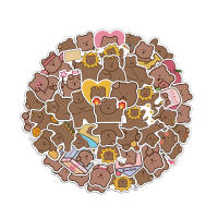 50PCS Pegatinas Lindas De Oso Pequeño Tierra Impermeables Para Teléfonos Móviles Portátiles Y Estuches De Bebida - details 0