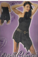 VESTIDO A  PICOS DE PALABRA DE HONOR  COTTELLI COLETION MARCA GENERICA - details 3
