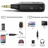 Adaptador Auxiliar Bluetooth Para Coche con Conector de 3,5mm Receptor y Transmisor RX TX Bluetooth V5.1, Kit Manos libres para Coche, transmisor Bluetooth para Estéreo, audio, radio de Coche, Coche - details 1