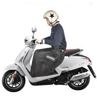 Conjunto De Calor Negro Para Motocicleta Y Scooter Eléctrico Con Collar Y Cubierta De Pierna Funda De Rodilla Suave Y Cálida Para Invierno - details 6