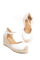Lyla Wang Alpargatas doradas mujer de cuñas altas de esparto con plataforma ligera con plantillas acolchadas - details 21
