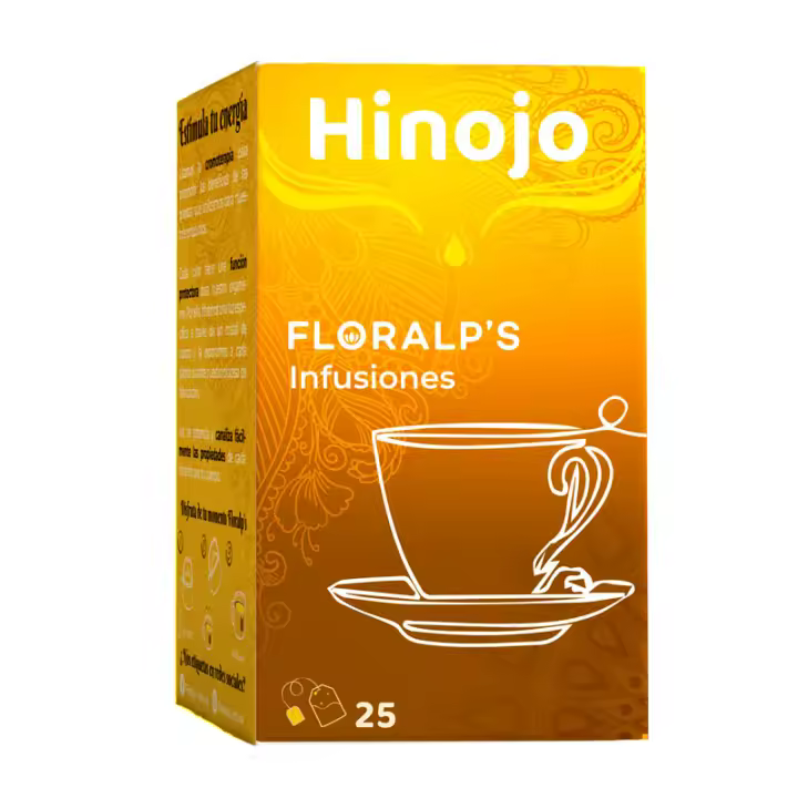FLORALP'S - Hinojo Infusión – 25 Sobres  Infusión Digestiva y Natural - 1