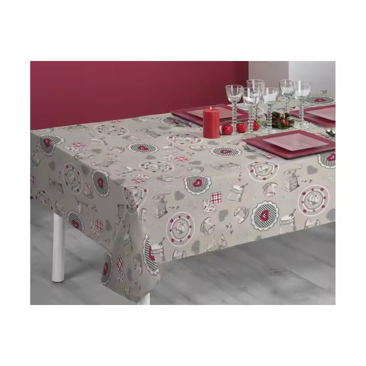 SABANALIA - Mantel de tela antimanchas Vintage: Elegancia, Durabilidad y Practicidad para tu Mesa (Disponible en varias medidas) - 1