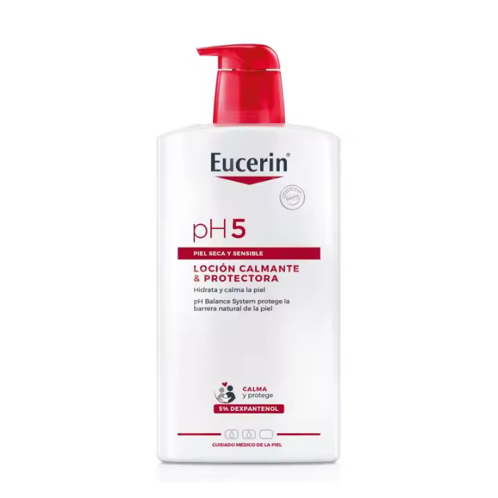 Loción Calmante & Protectora pH5 para piel seca y sensible 1L Eucerin - 1