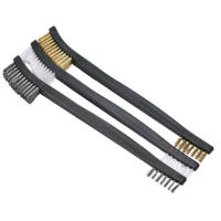 Kit De Cepillo De Acero Inoxidable + Latón + Nylon Para Limpieza Y Polishing De Metal Herramientas Para Eliminar Rusticidad - details 3