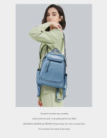 Mochila Pequeña De Cuero Zency Para Mujer Con Muchos Bolsillos Y Cubierta De Flap Antirrobo Bolso De Hombro De Moda - details 4