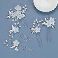 5 Pcs Clip Para El Cabello De Flor De Cristal Y Perla Elegante Accesorios De Cabello Para Mujer Joyas Preciosas Para Boda Y Fiesta Clásica - details 4