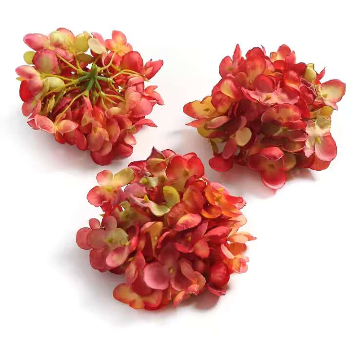 2Pcs Flores De Algodón Hidranegra 10cm Para Decoración De Hogar Bodas Aniversarios DIY Adornos De Corona Accesorios De Matrimonio - 1