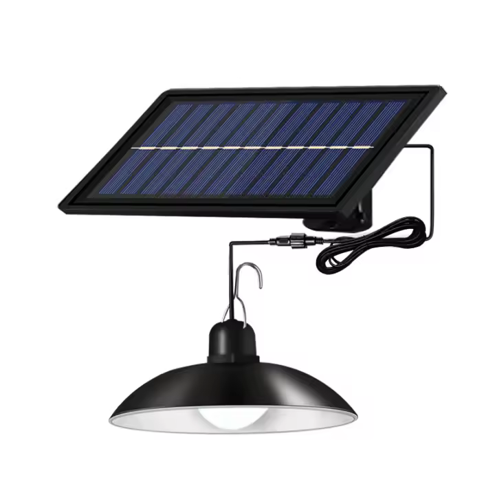SOMY Lámparas solares Lámpara solar con control remoto impermeable Cable de 3 m - luz blanca fría Suspensión y lámpara - 1