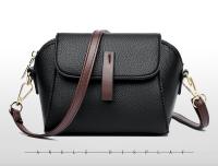 Mini flap messenger bag, fashionable solid color shoulder bag, women's daily commuting PU wallet, coin purse women's casual bag - details 5