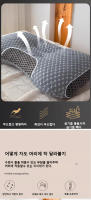 Almohada De Cuello Ortopédica Nueva 1pcs Recubrimiento Lavable De Alta Elasticidad Protección Para El Cuello Para Hotel Y Hogar - details 2