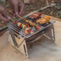 Parrillas de Maple inoxidable plegable para barbacoa, Horno, Estua portátil para Viajes al Aire Libre, mini Estua de barbacoa para picnics y Camping, Estua de Carbón - details 4